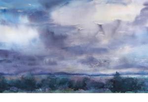 Landschaft und Himmel