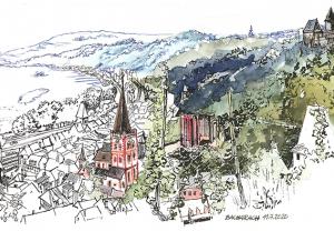 Victor Hugo Urban Sketch Voyage