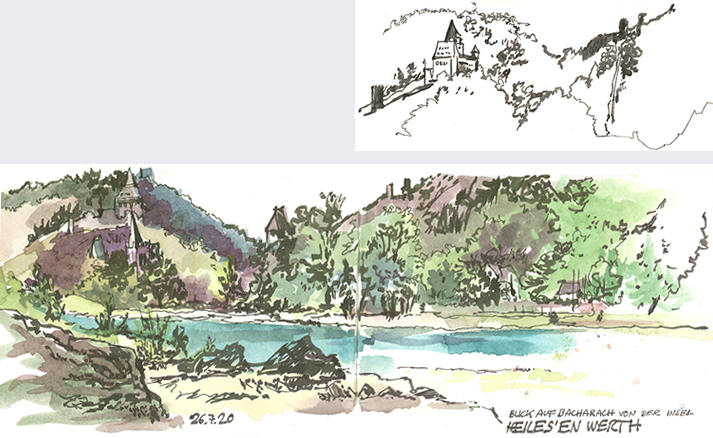 Bacharach Inselsketchwalk