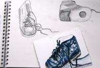 Aquarell und Zeichnen